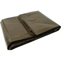 GEKO Bâche de couverture BSD - Bâche de couverture étanche, bâche tissée, bâche de protection - Extra épaisse - Poids lourd - Marron - 200g/m ? - 8x10m