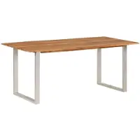 vidaXL Table de salle à manger 180×90×76 cm Bois massif Acacia - Table de salle à manger - Table de salle à manger - Tables de salle à manger