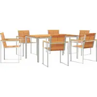 Syfax Ensemble de salle à manger pour jardin 7 pcs
