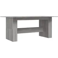 Syfax Table à dîner sonoma gris 180x90x76 cm bois d'ingénierie