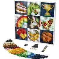 LEGO 21226 Projet artistique commun, décoration murale en toile, kit de bricolage pour adultes et enfants, jouet créatif et cadeau