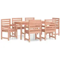 vidaXL Ensemble de jardin 7 pièces en bois massif de douglas