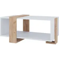 Vicco Table basse Aven Chêne blanc/force de l'or 91.5x52cm, Model 54444