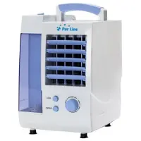 Purline rafraichisseur d'air de 1L compact avec oscillation automatique et humidificateur 60W bleu blanc