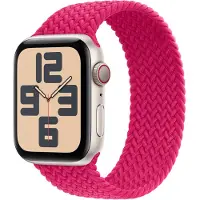 Apple Bracelet Solo tressé pour Watch | 44/45/46/49 mm - Taille 3 - Raspberry