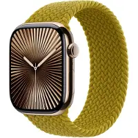 Apple Bracelet Solo tressé pour Watch | 38/40/41/42 mm - Taille 7 - Chartreuse