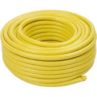 Relaxdays Tuyau d'arrosage , 70 m, tuyau d'arrosage universel 1/2", résistant aux UV et aux intempéries, tuyau d'arrosage en tissu, PP, jaune