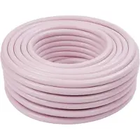 Relaxdays Tuyau d'arrosage , 20 m, tuyau d'arrosage universel 1/2", résistant aux UV et aux intempéries, tuyau d'arrosage en tissu, PP, rose