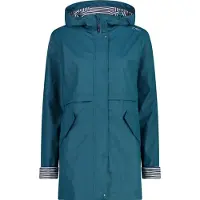 CMP Veste imperméable longue à capuche femme