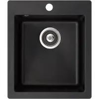 AquaSanita Sink SQS100 Simplex Black 425x500mm (42.50 cm, 50 cm)