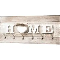 Haku Panneau mural avec 6 crochets | 90 x 8 x 40 cm | Home-design