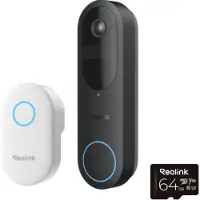 Reolink Sonnette Avec Caméra 2k Video Doorbell + Chime