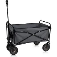 Camp Active - Wagon pliable - Facilement pliable - Stockage compact - Noir