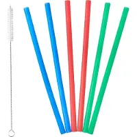 Lurch Pailles pack de 6, Pailles, Bleu, Rouge, Vert, Multicolore