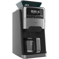 Cecotec Cafetière numérique à filtre 12 tasses avec finition en acier inoxydable, moulin intégré et amplificateur d'arôme.
