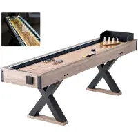 Vevor Table de Shuffleboard 274,5 cm avec LED