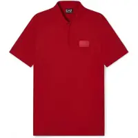 EA7 pour homme. 7M001361_AF13862 Polo Lux Identity rouge (XS), Casuel, Viscose, Manche courte