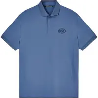 EA7 pour homme. 7M001289_AF13137 Polo Golf Pro bleu (L), Casuel, Polyester, Manche courte