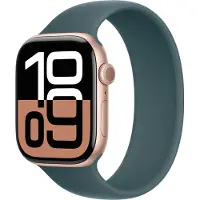 Apple Bracelet Boucle unique en Silicone pour Watch | 44/45/46/49 mm - Taille 5 - Lake Green