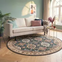 FRAAI Tapis rond vintage | Imagine Oriental Rustique | Ø 200cm | Multicolore | Rond | Tapis