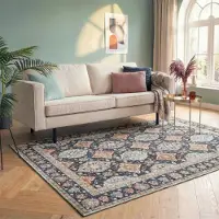 FRAAI Tapis vintage | Imagine Oriental Bleu | 140x200cm | Bleu | Rectangulaire | Tapis