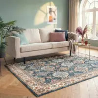 FRAAI Tapis vintage | Imagine Oriental Rustique | 80x150cm | Multicolore | Rectangulaire | Tapis