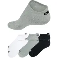 Puma Chaussettes gris chiné / noir / blanc