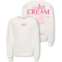 ONLY Sweatshirt Philea Life Fille Cloud Dancer