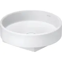 Duravit Balcoon vasque à poser, polie, sans trou pour robinet, diamètre 450mm, ronde, 240945AC79, 240945AC79 (460 mm, 450 mm)