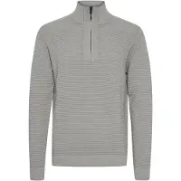 !Solid Pull-over 'Valencia' gris clair / noir