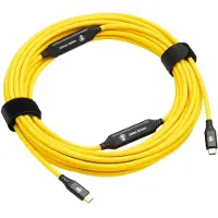 Cobra Tether Straight 10 M Câble Usb-c vers Usb-c Jaune Jaune One Size