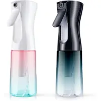 Vendos85 Pack de 2 vaporisateurs brume ultra-fine 200 ml Noir / Blanc