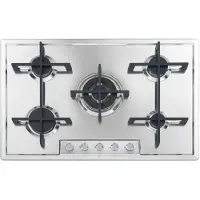 Foster Table de cuisson à gaz encastrable Veronika 5 feux en acier inoxydable