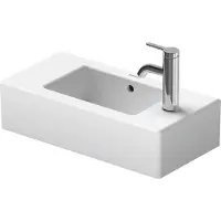 Duravit Lave-mains VERO avec lavabo HLB 500x250mm 1 robinetterie à gauche blanc (250 mm, 500 mm)
