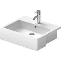 Duravit Vasque semi-encastrée VERO avec lavabo HLB 550x470mm 1 robinetterie blanc (470 mm, 550 mm)