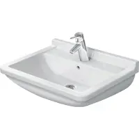Duravit Lavabo STARCK 3 m ÜLB HLB 1 robinetterie 600x450mm blanc (450 mm, 600 mm)