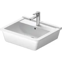 Duravit Vasque à encastrer STARCK 3 m PL HLB 560x460mm 1 robinetterie blanc (460 mm, 560 mm)