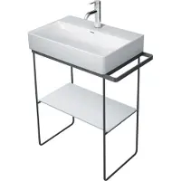 Duravit DuraSquare console en métal 66,5x45,1cm, pour lavabo 235660, porte-serviettes, debout au sol, 0031134600