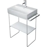 Duravit DuraSquare console en métal 66,5x45,1cm, pour lavabo 235660, porte-serviettes, debout au sol, 0031131000