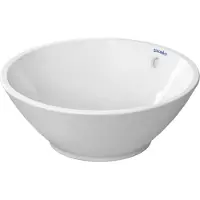 Duravit Vasque à poser BACINO m ÜL o HLB d= 420mm sans trou pour robinet blanc (420 mm, 420 mm)