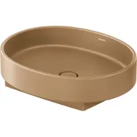 Duravit Balcoon vasque à poser, polie, sans trou pour robinet, 550x450mm, Ovale, 241055AM79, 241055AM79 (450 mm, 550 mm)