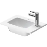 Duravit ME by Starck Lavabo pour meuble, 1 trou pour robinet, sans trop-plein, 430mm, 0723430041