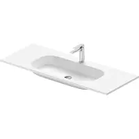 Duravit Sivida lavabo pour meuble, 1 trou pour robinet, sans trop-plein, 1220x485mm, blanc satiné (485 mm, 1220 mm)
