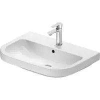 Duravit D-Code lavabo, avec trou pour robinet, avec trop-plein, 650x460x165mm, blanc brillant (650 mm)