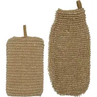 Meraki Éponge Et exfoliant Gant - MKJute - Naturel - - UneTaille - Produits d'Hygiène Personnelle
