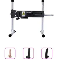 Hismith Premium Pro 1 Sex Machine Bundle BBC 2 Big Black XL Dildo