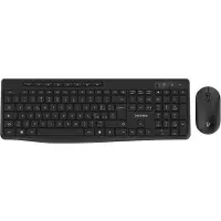 Vultech KM-841W clavier Souris incluse Bureau FR sans fil +USB QWERTY Italien Noir