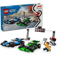 LEGO City F1 grille de départ avec les voitures de course VCARB et Sauber, Jeu de construction, 6 ans, Plastique, 313 pièces, 490 g