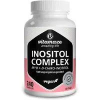 Vitamaze Complexe d'inositol, chrome + vitamine B6 + acide folique, gélules, 240 unités