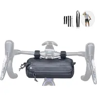 OEM Sacoche de vélo noire, sacoche de vélo, sacoche de vélo, sacoches de vélo, guidon de vélo, rangement pour VTT, sacoche de vélo